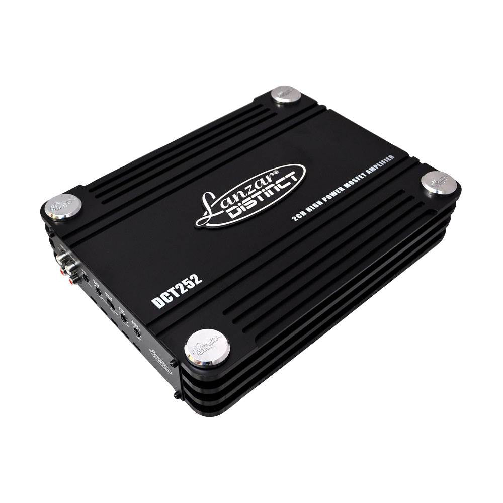 NEW Lanzar DCT252 3000 Watt Amp 2 Channel Car Audio Amplifier + 4 Ga Wiring Kit