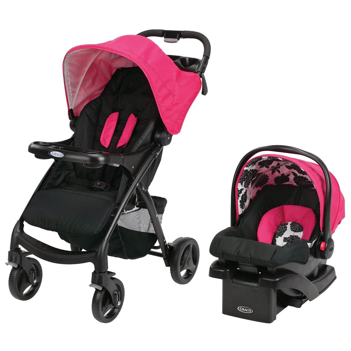 Graco Verb Click Connect Stroller & Car Seat Travel System - Azalea | 1927692