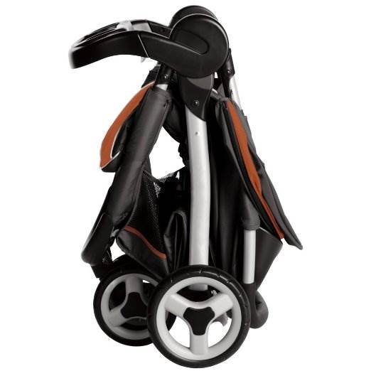 Graco FastAction Fold Stroller Click Connect Travel System Tangerine - Open Box
