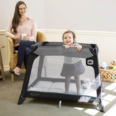 Graco Pack 'n Play Folding Baby Playard Nimble Nook Sapphire |1932558 (Open Box)