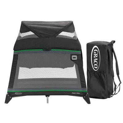 Graco Pack 'n Play Folding Compact Baby Playard Jetsetter - Fern | Open Box
