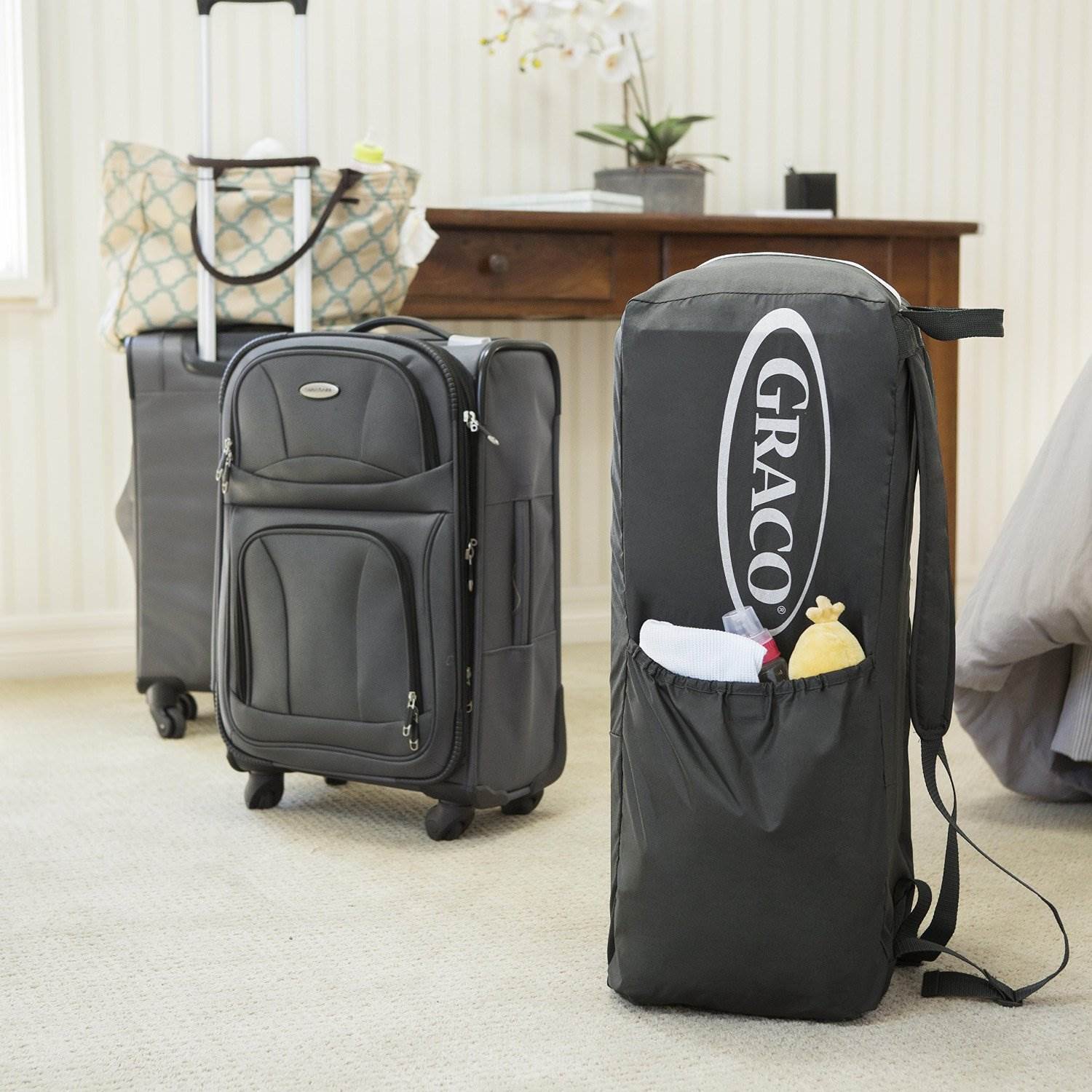Graco Pack 'n Play Folding Compact Baby Playard Jetsetter - Fern | Open Box