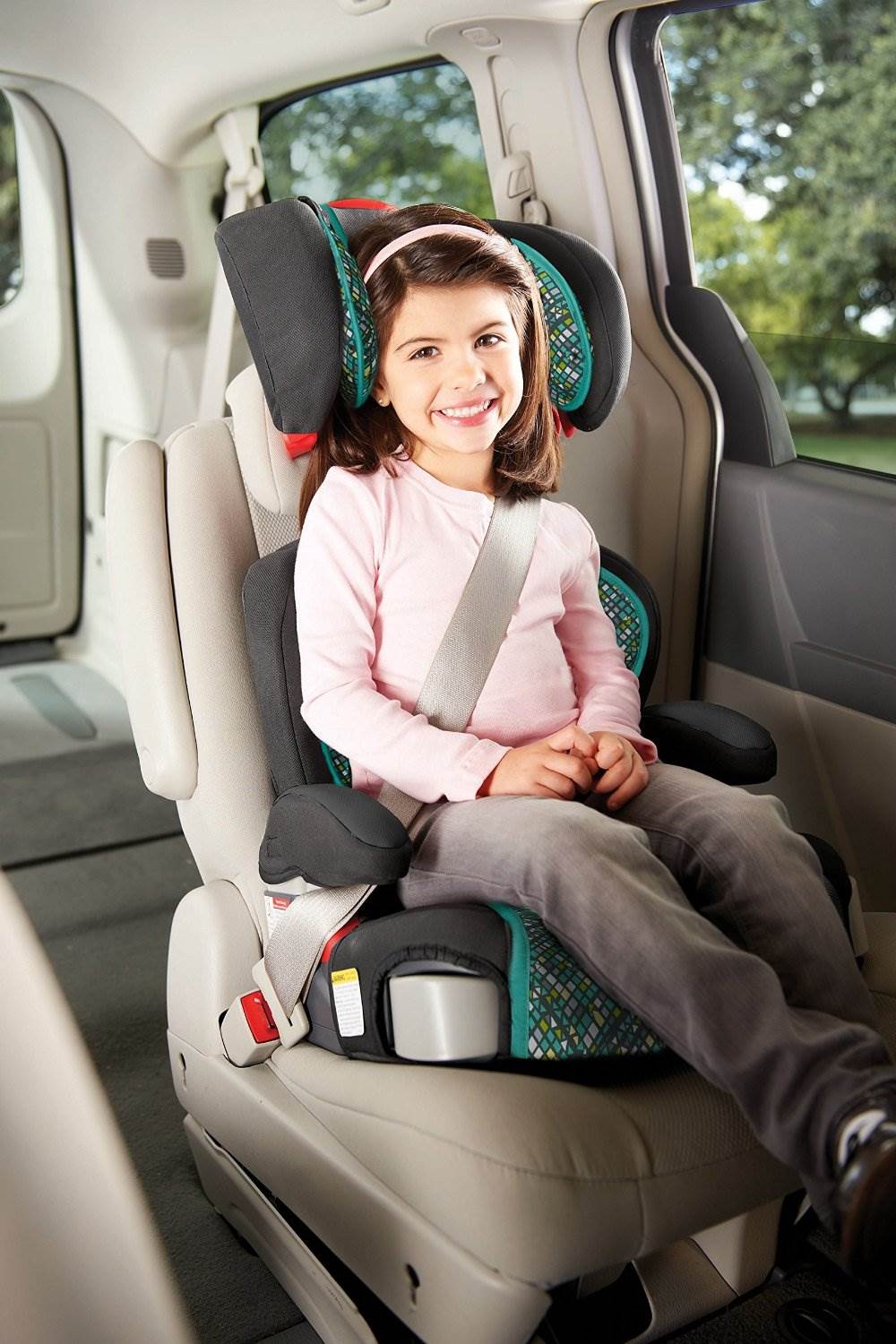Graco Highback Turbo Booster Kids 30-100 lbs Car Seat Mosaic 1834909 (Open Box)