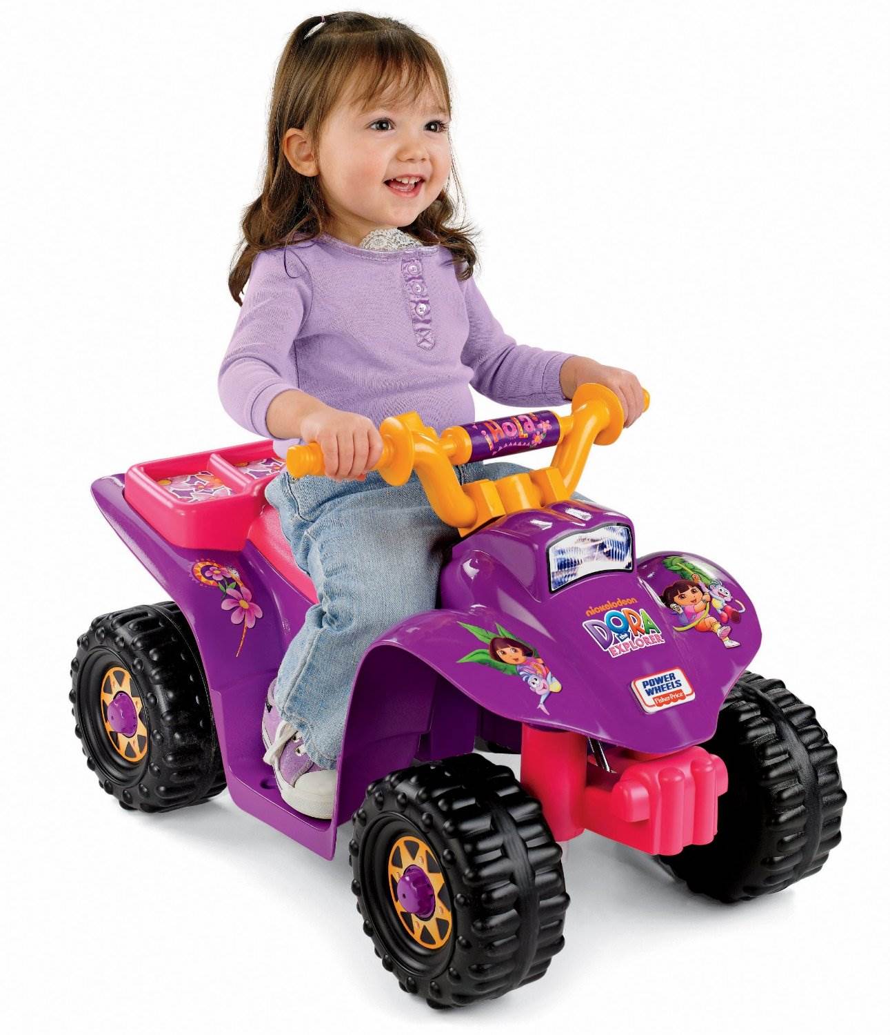 Fisher Price Power Wheels Dora The Explorer Lil' Quad 6V ATV Ride-On - Open Box