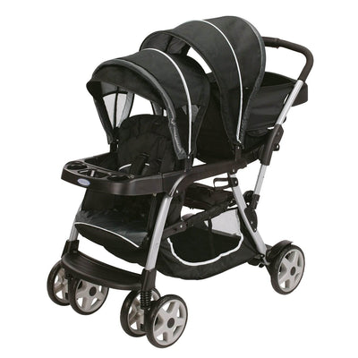 Graco Ready2Grow LX Stand & Ride Duo Double Baby Stroller | Gotham (Open Box)