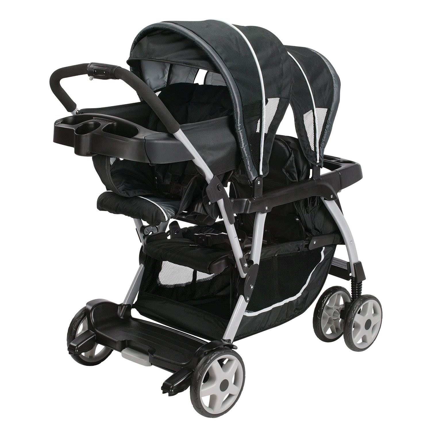 Graco Ready2Grow LX Stand & Ride Duo Double Baby Stroller - Gotham | (Used)