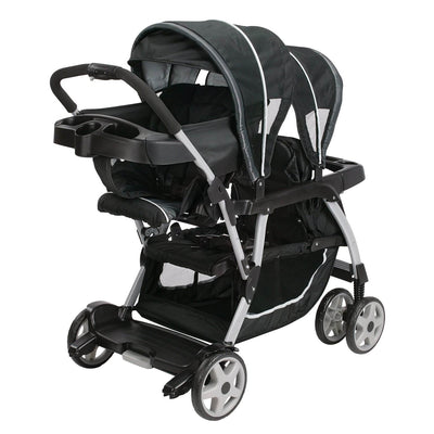 Graco Ready2Grow LX Stand & Ride Duo Double Baby Stroller | Gotham (Open Box)