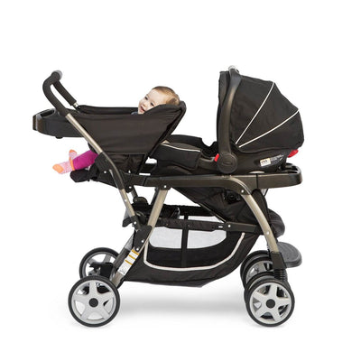 Graco Ready2Grow LX Stand & Ride Duo Double Baby Stroller | Gotham (Open Box)