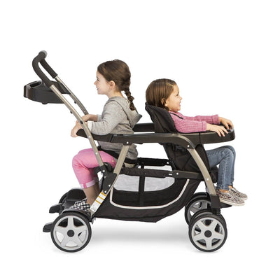 Graco Ready2Grow LX Stand & Ride Duo Double Baby Stroller | Gotham (Open Box)