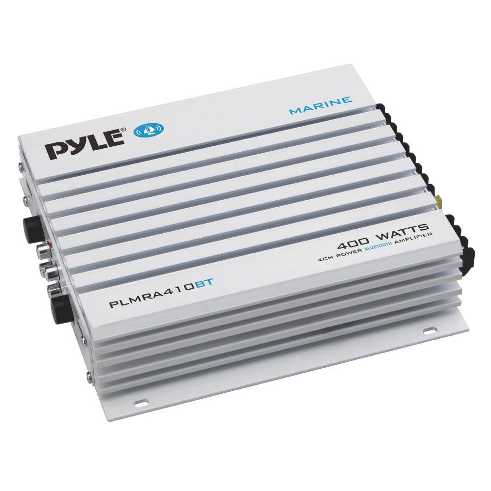 Pyle PLMRA410BT Bluetooth 400W 4 Channel Waterproof Marine Amplifier (4 Pack)