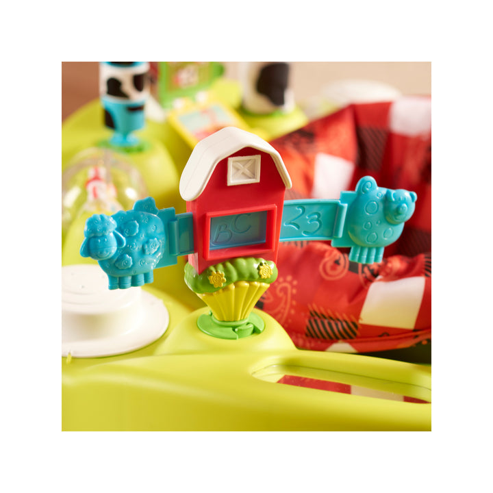 Evenflo ExerSaucer Playful Pastures Baby Bouncer Saucer Activity Center, Green - VMInnovations