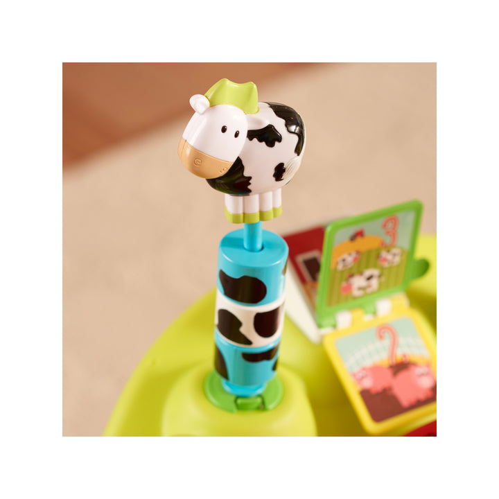 Evenflo ExerSaucer Playful Pastures Baby Bouncer Saucer Activity Center, Green - VMInnovations