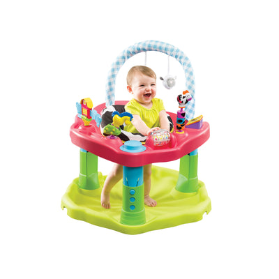 Evenflo ExerSaucer Moovin & Groovin Baby Bouncer Saucer Activity Center, Green