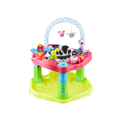 Evenflo ExerSaucer Moovin & Groovin Baby Bouncer Saucer Activity Center, Green