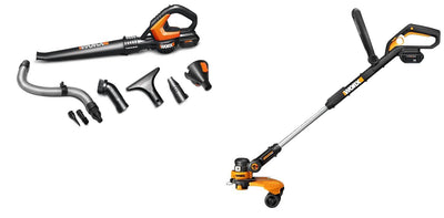WORX WG175 + WG575 Cordless Grass Trimmer/Edger/Blower/Sweeper/Cleaner, 32V Kit