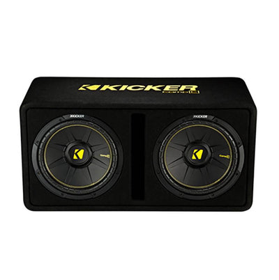 Kicker 12" Full Package - Subwoofer Enclosure, Amp, Capacitor, and Amp Kit