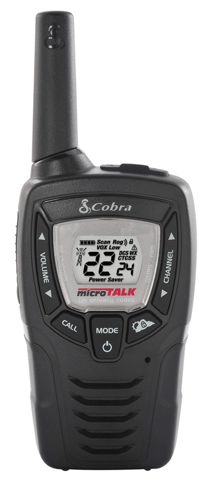 (2) COBRA MicroTalk 23 Mile 22 Ch FRS/GMRS Walkie Talkie 2-Way Radios - Open Box