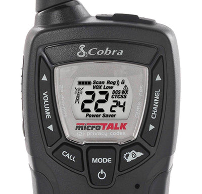 (2) COBRA MicroTalk 23 Mile 22 Ch FRS/GMRS Walkie Talkie 2-Way Radios - Open Box