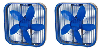 Holmes HABF20 20 Inch 3 Speed Durable Air Circulator Metal Box Fan - Blue