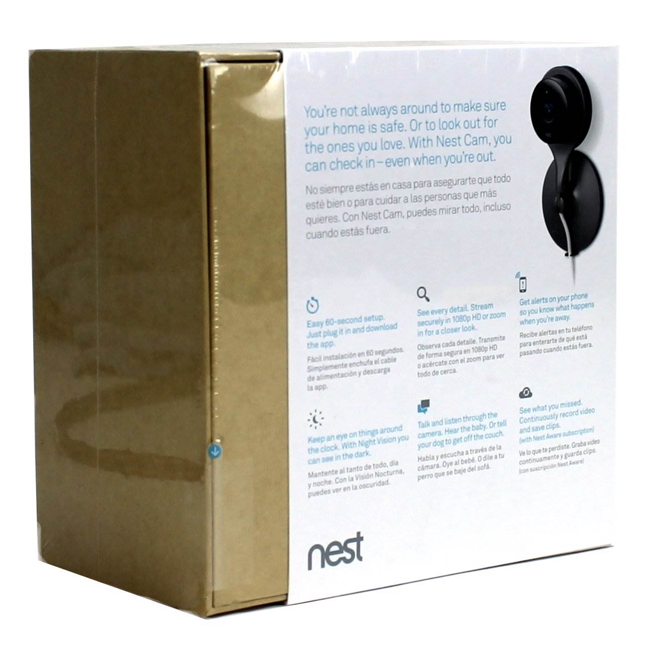 Nest Cam Wi-Fi HD Indoor Video Monitoring Phone Surveillance Camera (Open Box)