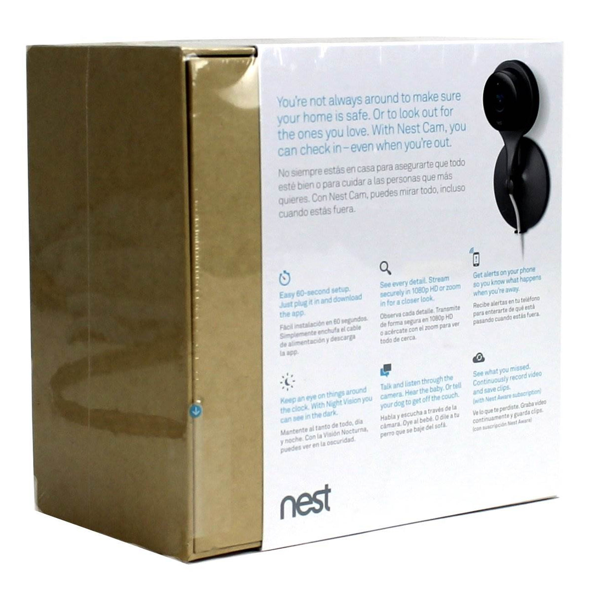 Nest Cam Wi-Fi Wireless HD Indoor Video Phone Surveillance Camera (Open Box)