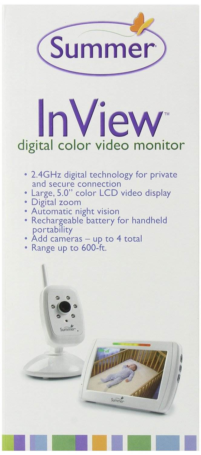 Summer Infant 28650 InView 5" Digital Color Video Baby Monitor Camera - Open Box