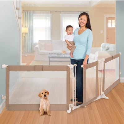 Summer Infant Custom Fit Walk-Thru Extra Wide 141" Baby/Pet Gate - Open Box