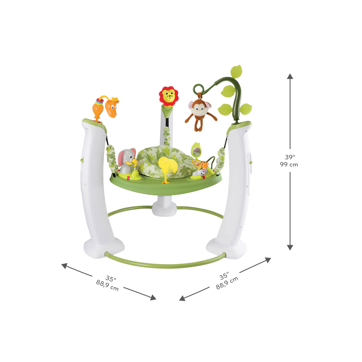Evenflo ExerSaucer Jump and Learn Safari Friends Jumping Activity Baby Jumper - VMInnovations