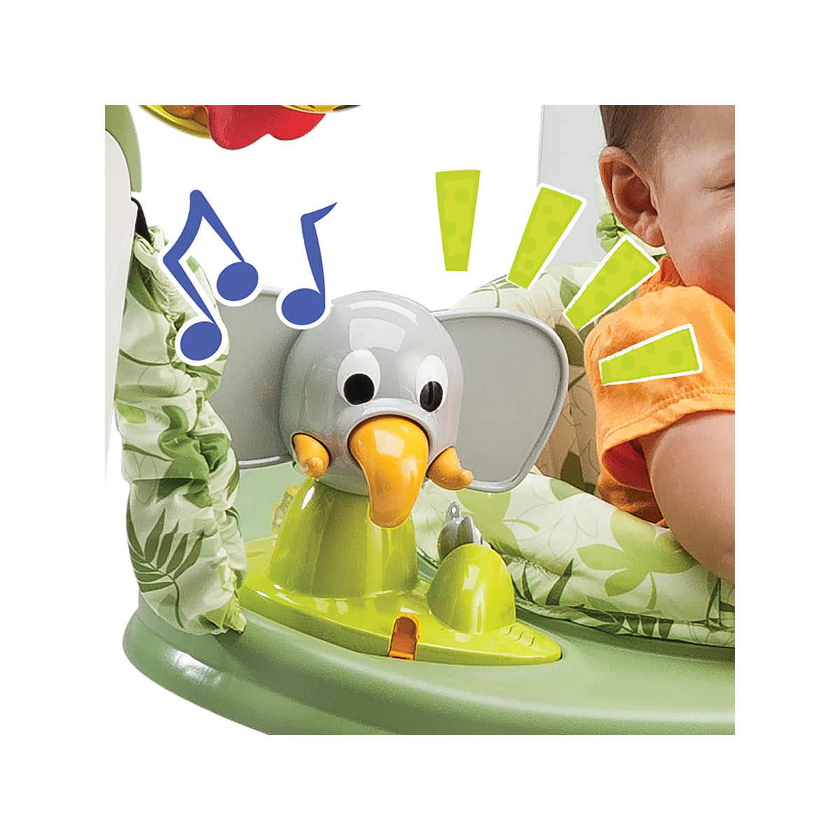 Evenflo ExerSaucer Jump and Learn Safari Friends Jumping Activity Baby Jumper - VMInnovations