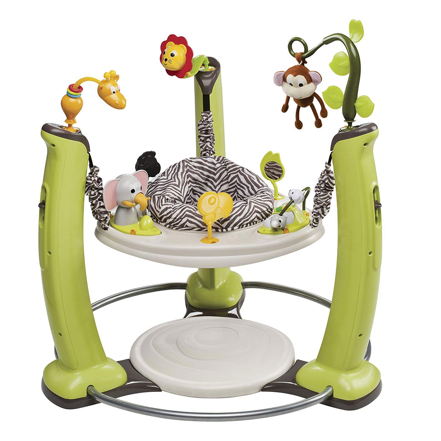 Evenflo 61731198 ExerSaucer Jump & Learn Jungle Quest Stationary Baby Jumper - VMInnovations