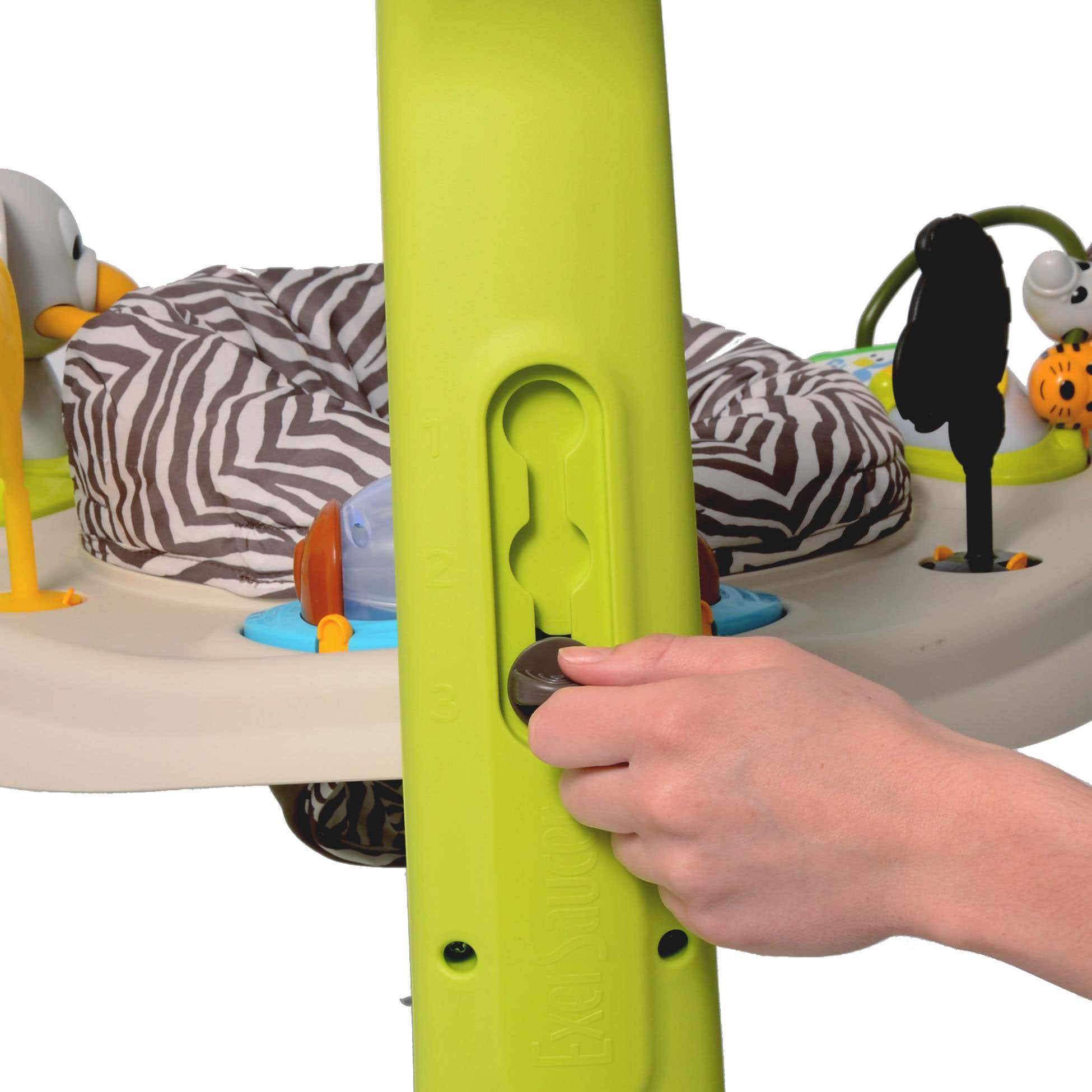 Evenflo 61731198 ExerSaucer Jump & Learn Jungle Quest Stationary Baby Jumper - VMInnovations