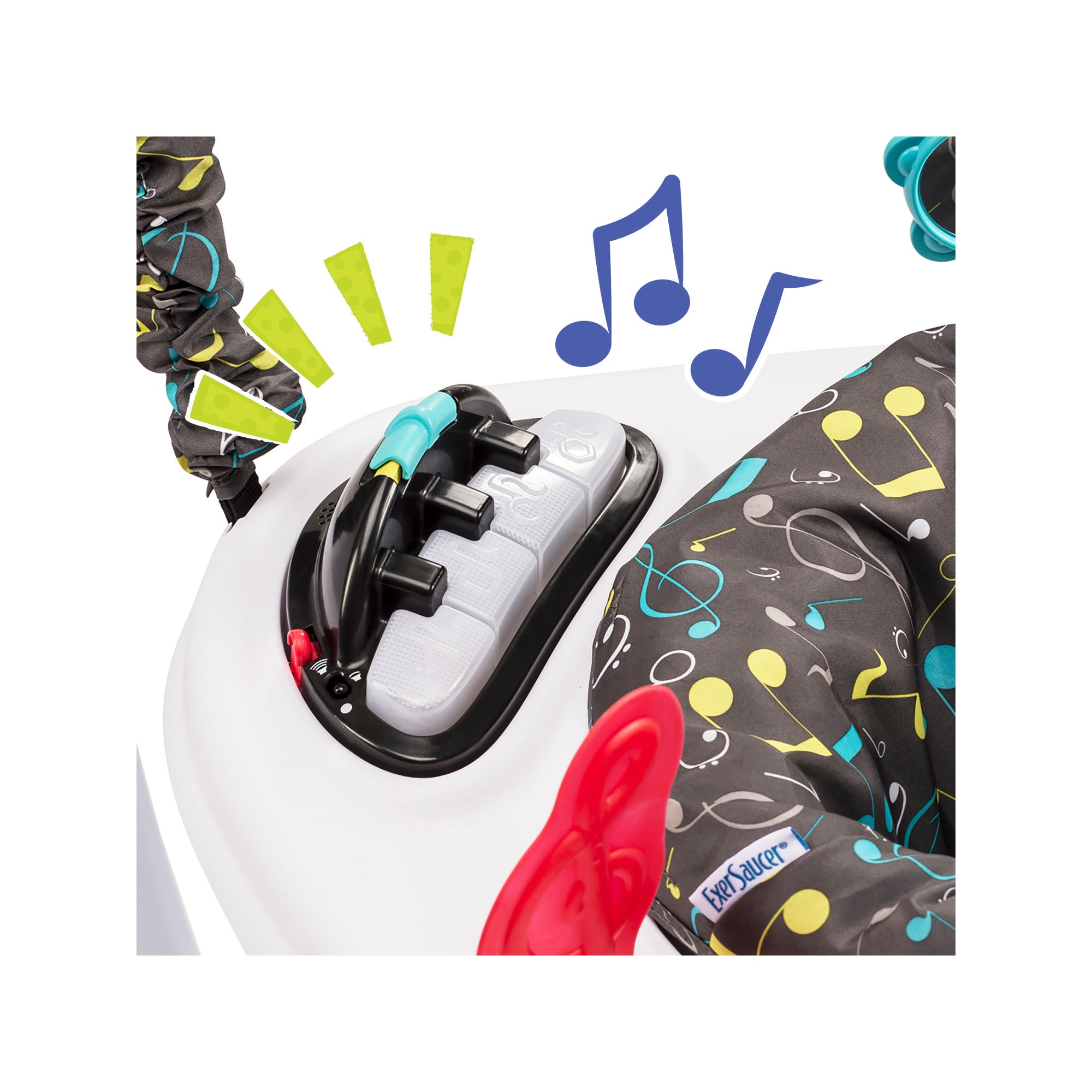 Evenflo ExerSaucer Jump & Learn Jam Session Jumping Activity Baby Jumper (Used) - VMInnovations
