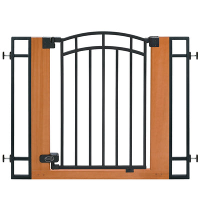 Summer Infant Wood and Metal Walk-Thru Pressure Mount Baby/Pet Gate (Open Box)