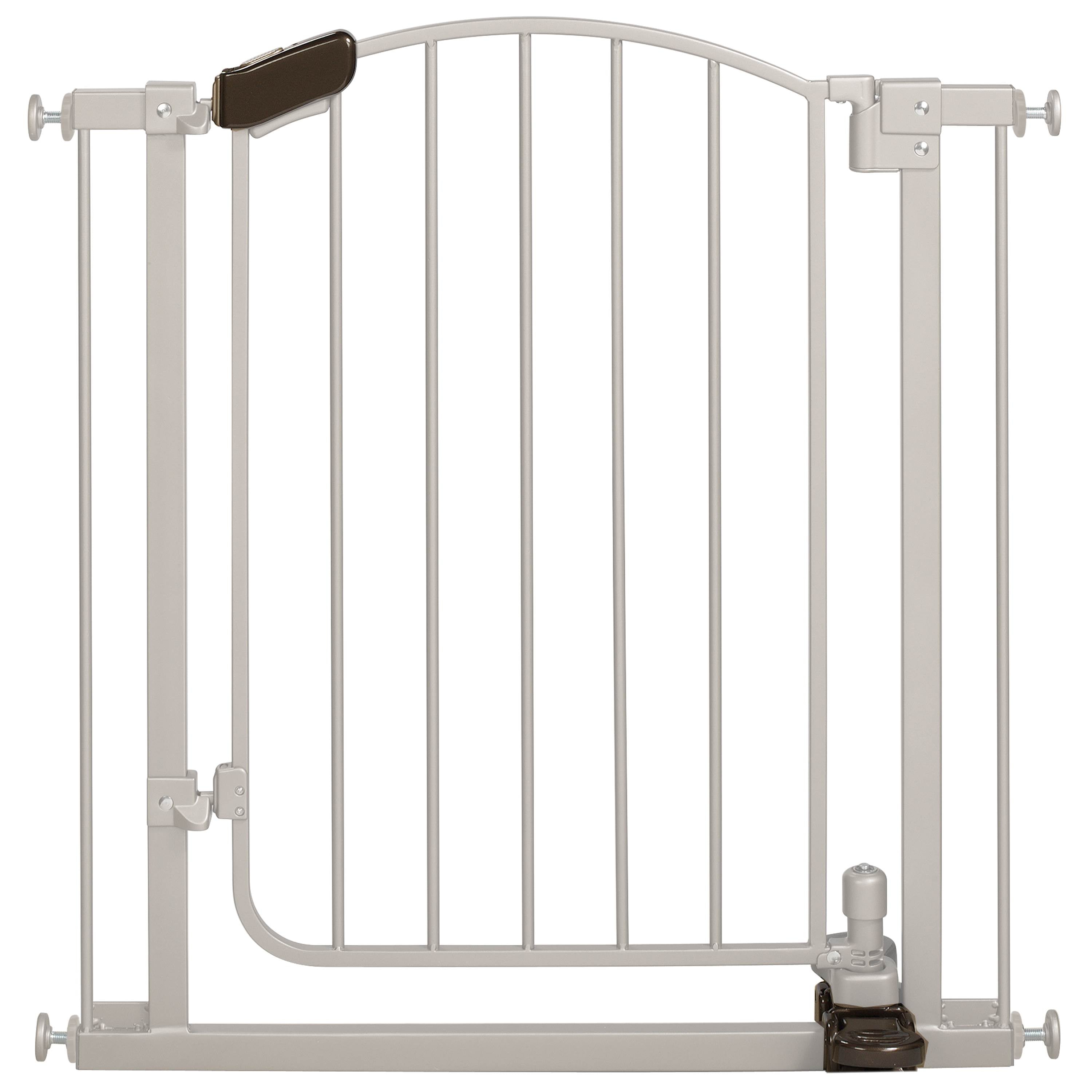 Summer Infant Step to Open Baby/Pet Metal Pressure Mount Gate, Silver (Open Box)