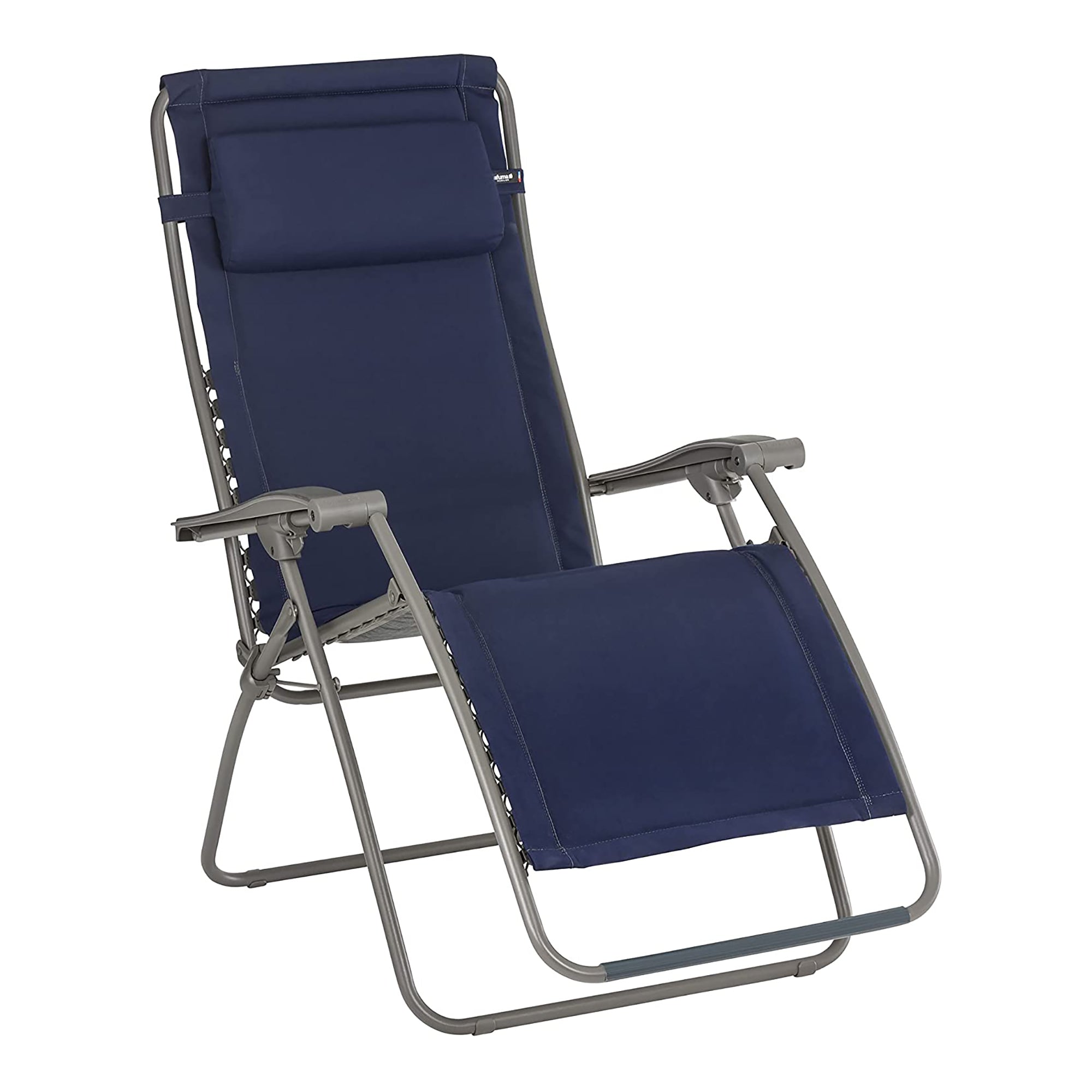 Lafuma R-Clip Batyline Iso Relaxation Zero Gravity Lounge Recliner Chair, Navy - VMInnovations