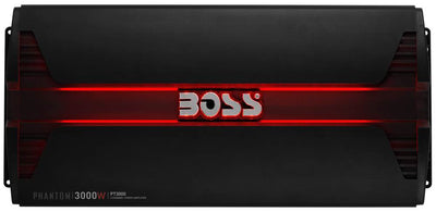 Boss Audio 3000W 2 Channel Car Audio Amplifier Power LED Amp+Remote (4 Pack) - VMInnovations