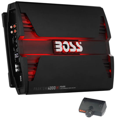 Boss Audio PD4000 Phantom 4000W Monoblock D Car Audio LED Amplifier with Remote