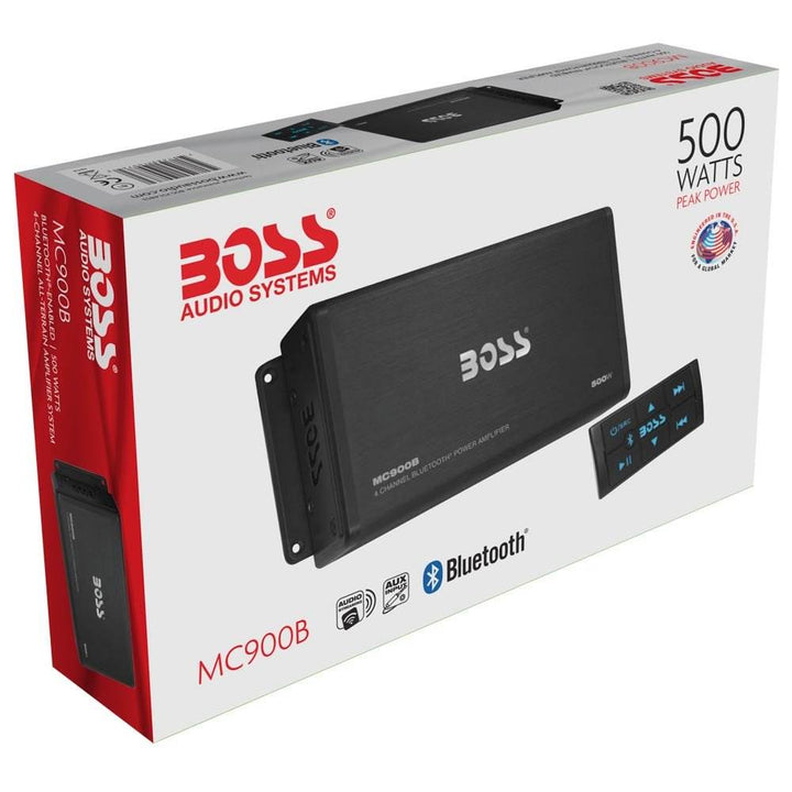 Boss Audio 500W Max 4 Channel Full Range Class A/B Amplifier with Remote MC900B