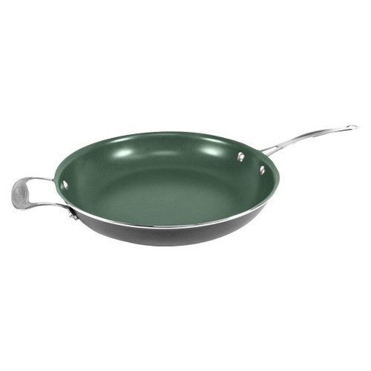 (4) Telebrands Orgreenic 12" Ceramic Non-Stick Kitchen Cookware Frying Pan Pots
