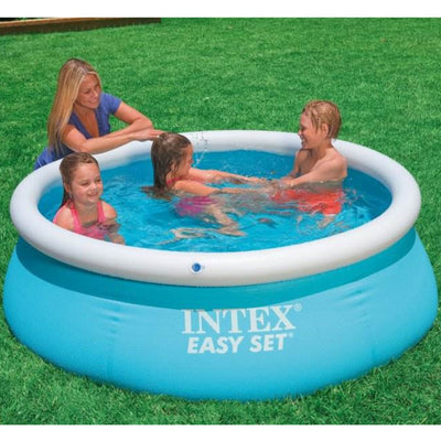 Intex Easy Set 6' x 20" Inflatable Outdoor Swimming Pool w/ 330 GPH Filter Pump - VMInnovations