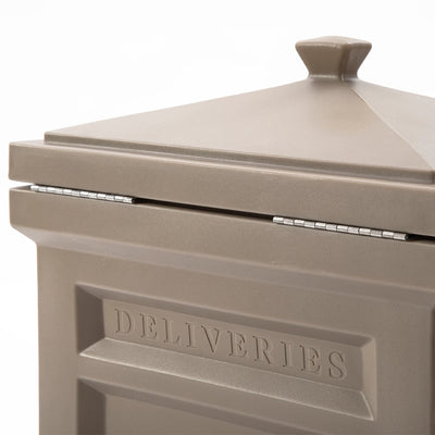 Step2 Deluxe Outdoor Mail Package Delivery Box Container, Rich Mocha (Open Box)