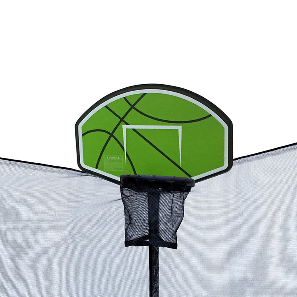 ExacMe Trampoline Basketball Hoop Game Play Sport with U-Bolt Attachment, Green