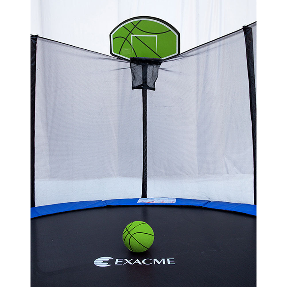 ExacMe Trampoline Basketball Hoop Game Play Sport with U-Bolt Attachment, Green