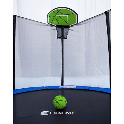 ExacMe Trampoline Basketball Hoop Game Play Sport with U-Bolt Attachment, Green