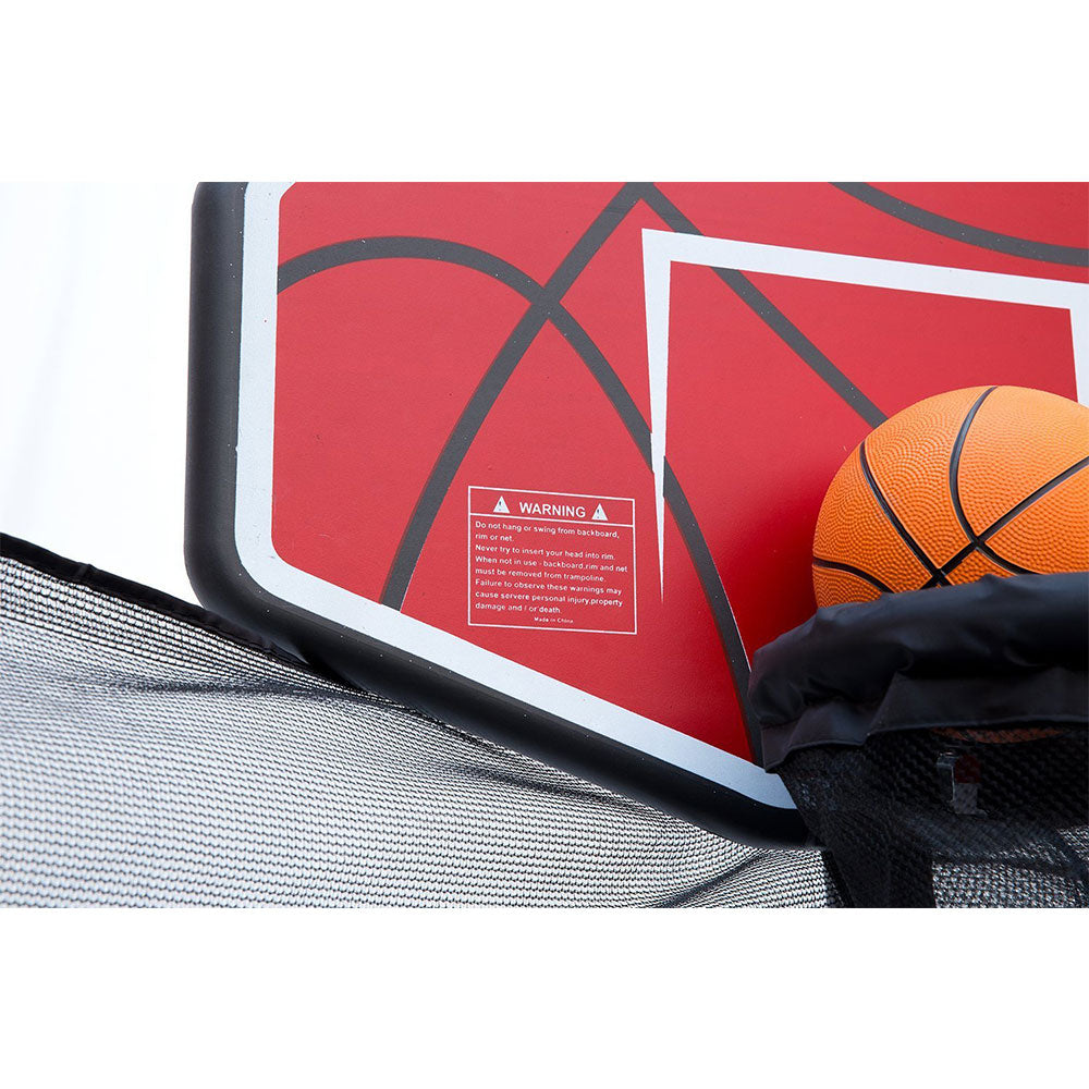 ExacMe Trampoline Basketball Hoop Game Play Sport with U-Bolt Attachment, Orange