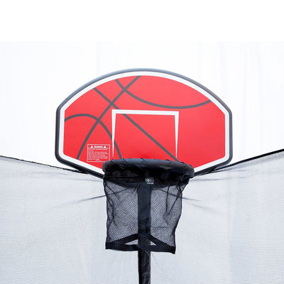 ExacMe Trampoline Basketball Hoop Game Play Sport with U-Bolt Attachment, Orange