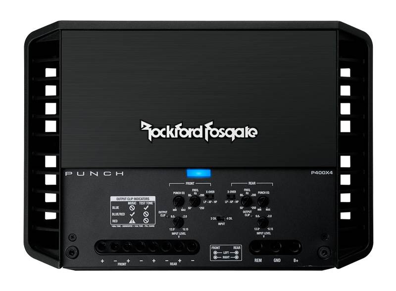 Rockford Fosgate P400X4 400W RMS 4-Channel Amp Class AB Amplifier (Open Box)