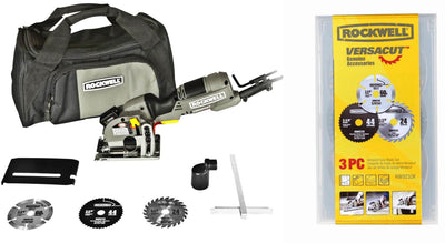 Rockwell RK3440K 4.0 Amp 120 Volt VersaCut Mini-Circular Saw Laser Kit + RW9232K