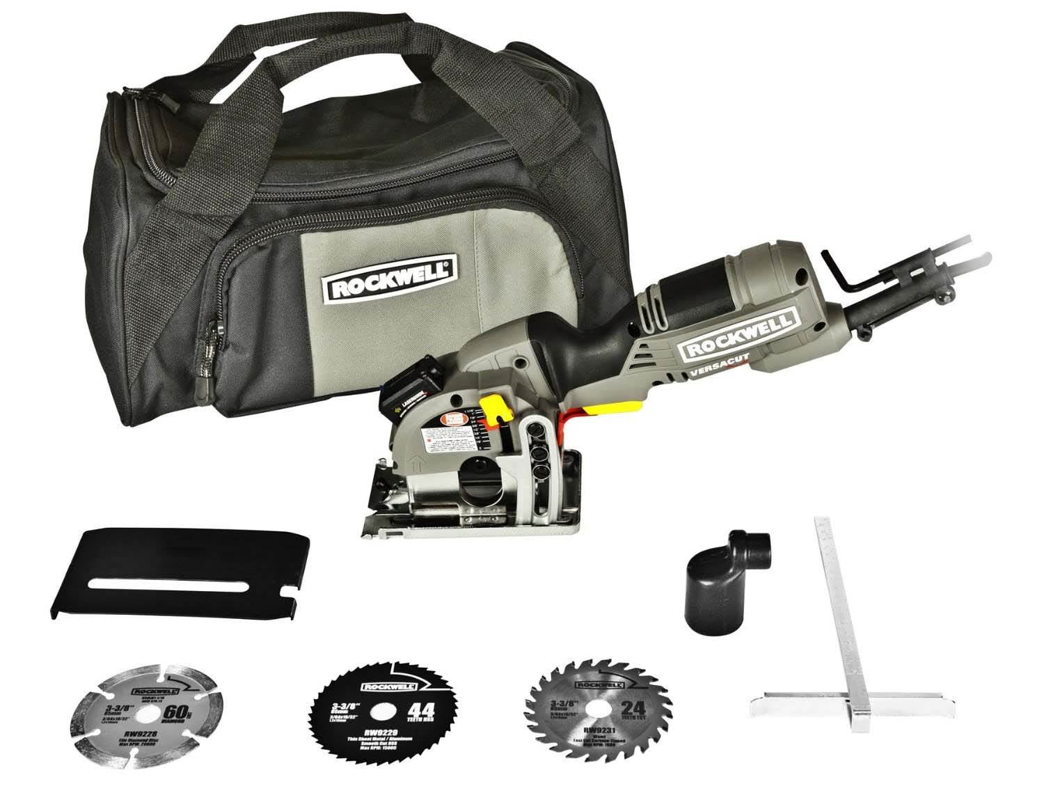 Rockwell RK3440K 4.0 Amp 120 Volt VersaCut Mini-Circular Saw Laser Kit + RW9232K