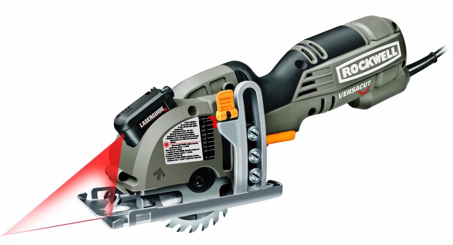 Rockwell RK3440K 4.0 Amp 120 Volt VersaCut Mini-Circular Saw Laser Kit + RW9232K
